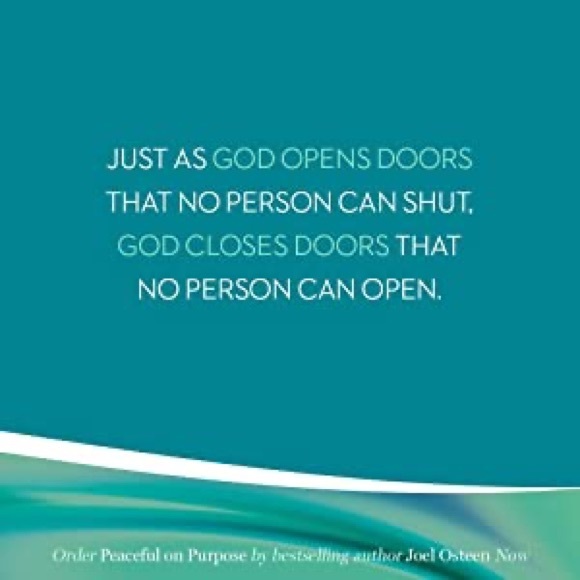 NEW NY TIMES BEST SELLING BOOK “PEACEFUL ON PURPOSE” HARD COVER By Joel Osteen - Picture 4 of 6